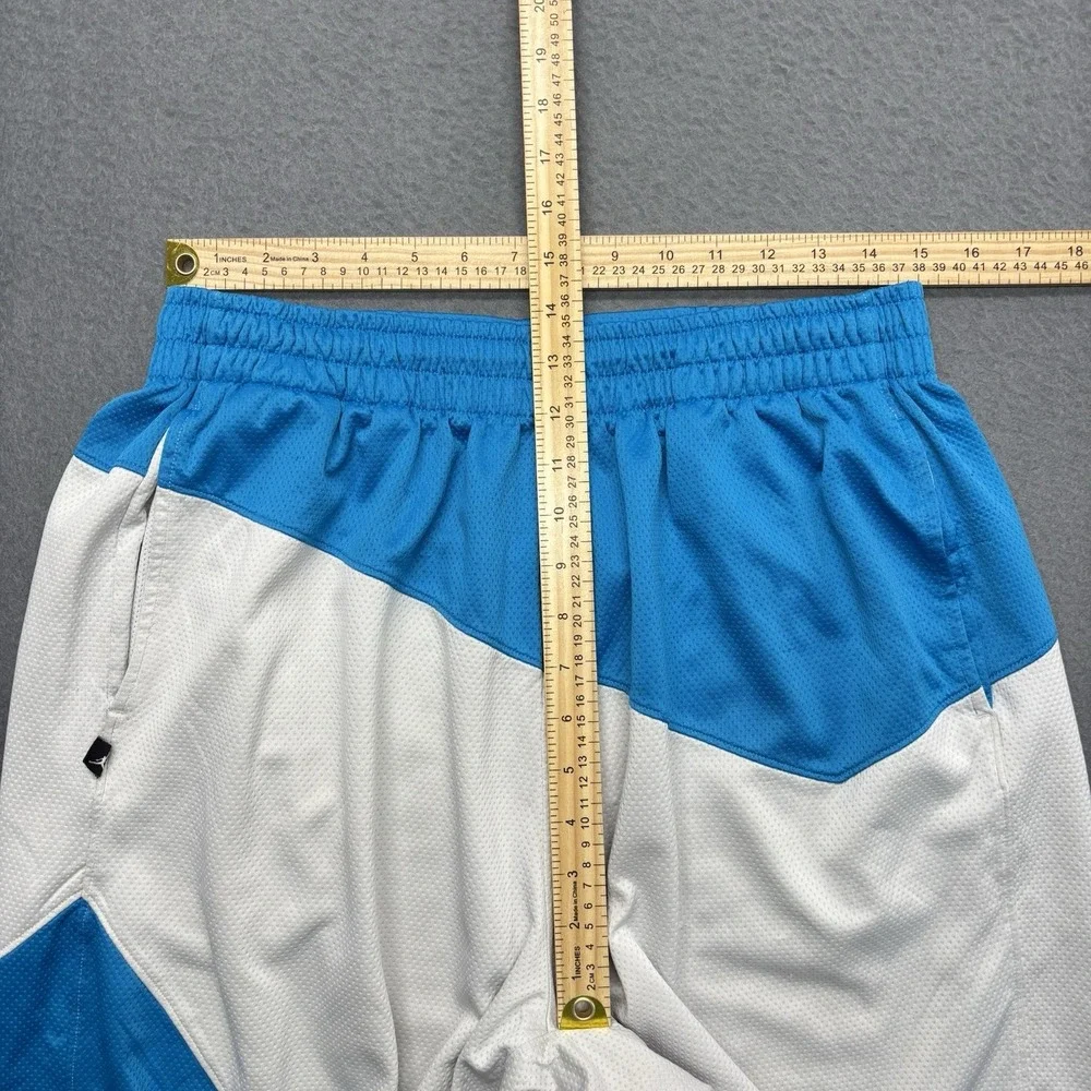 VTG Air Jordan Flying Mesh Basketball Shorts Mens XL Blue White Baggy Y2K Retro